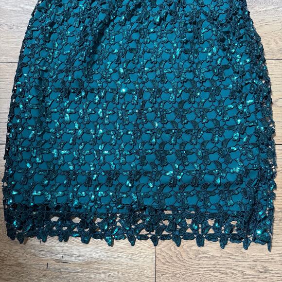 NWT Boston Proper Sequin Dress SZ 12 Halter Knee High Neck Holiday Cocktail Part - Picture 4 of 9